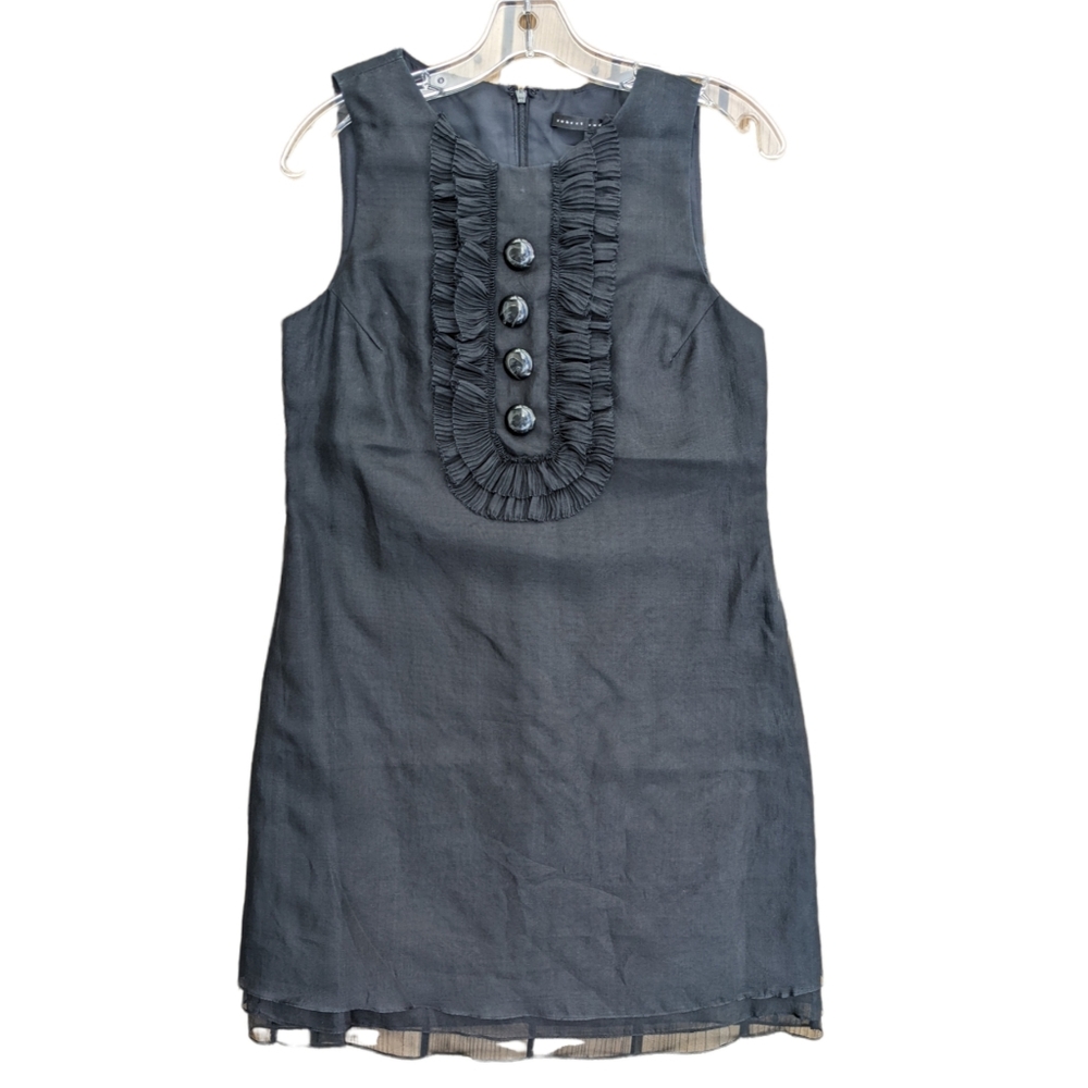 Robert Rodriguez black silk dress